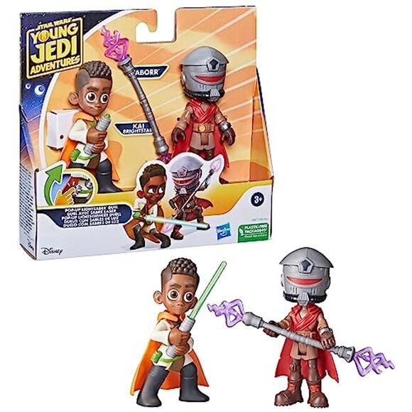 Star Wars: Young Jedi Adventures Pop-UpLightsaber Duel Kai  & Taborr NWT - Picture 1 of 5